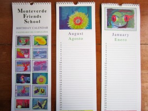 Birthday calendars for sale in the MFS store