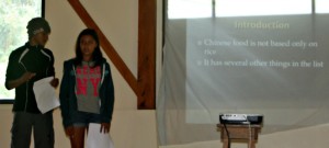 Culture Day presentation about Chinese food