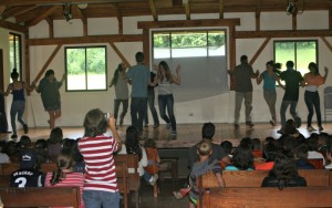 Cultural dancing at Monteverde Friends School