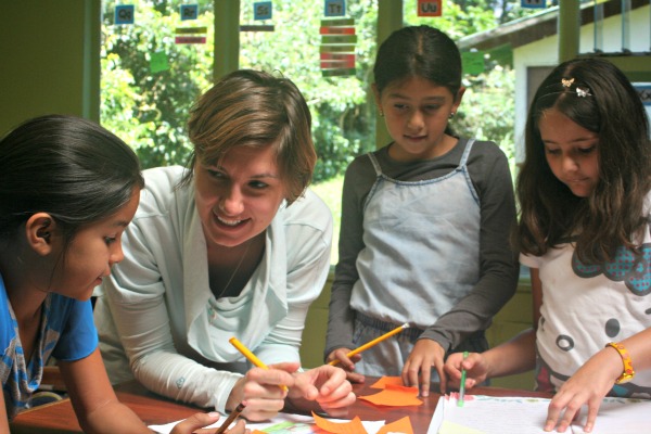 Intern Erika fulfills internship responsibilities at Monteverde Friends School in Costa Rica