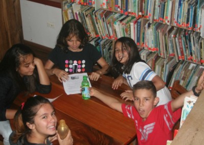 Small group study at Monteverde Friends School in Costa Rica