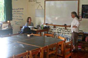 classroom rearranged