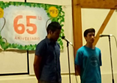 Josue Picado (right) and Daniel Vargas at fundraising dinner